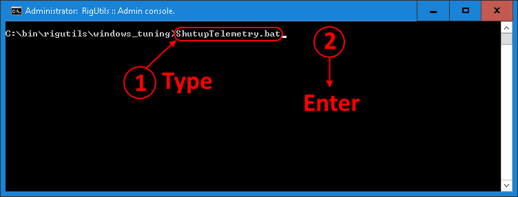 Shut up Telemetry.bat