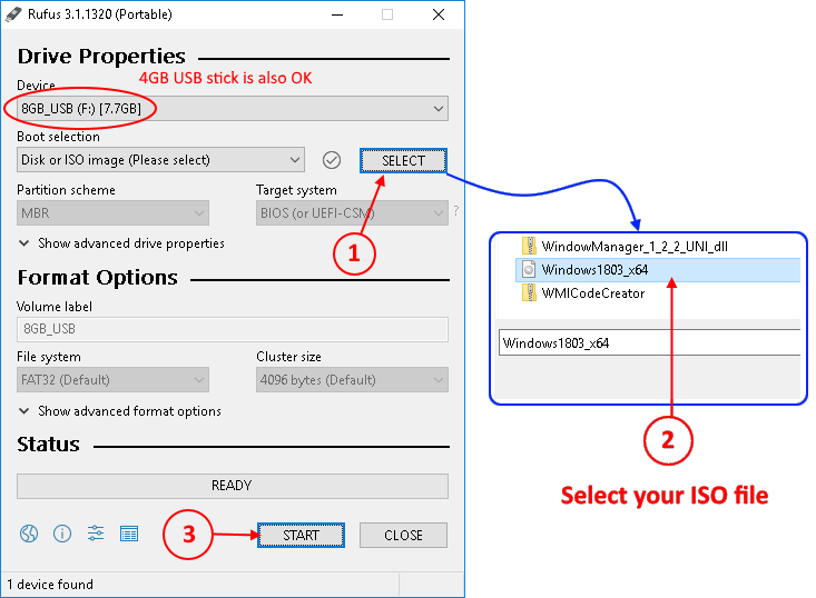 Creating bootable USB drive