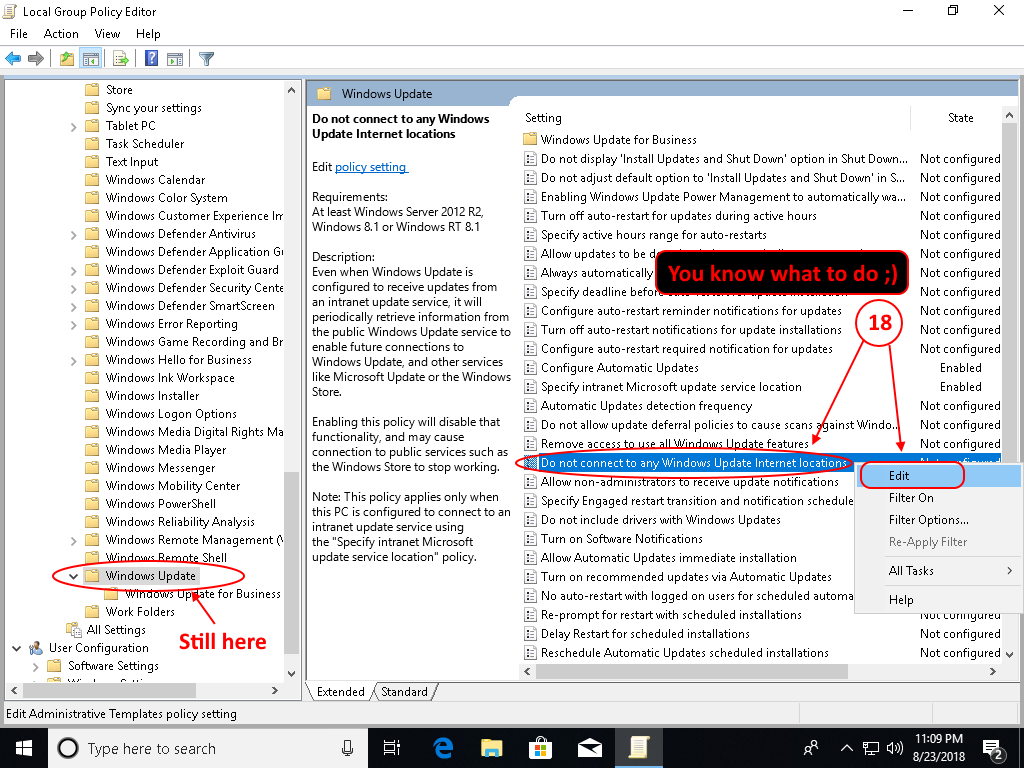 Block Windows Update