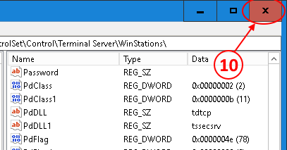 RDP port change