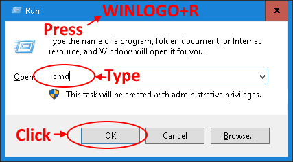 Run cmd.exe