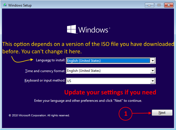 Install Windows